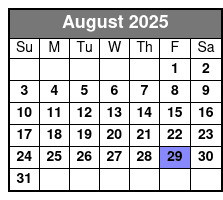 Freedom Journey Show August Schedule