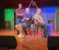 Dinner and laughter Meal was great salad, 2 different pastas, green beans roll and dessert. Everything cooked well with good seasoning. They included audience members in the fun, they had us laughing in the fun. They took my husband of 3 days up on stage, I was laughing so hard im surprised I didnt pee my britches Definitely recommendXYZApril Roberts - Belton, MO