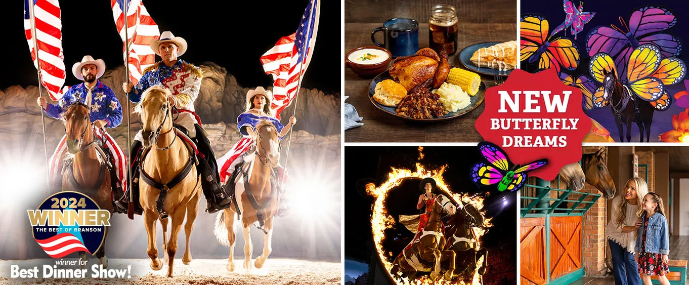 Dolly Parton's Stampede Dinner & Show Branson Tickets, Menu, Schedule
