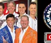 This image features a group of eight smiling people in colorful clothing posed together with an As Seen on TV graphic suggesting they might be part of a television show or advertisement