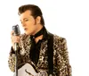 The image showcases multiple performers dressed as Elvis Presley each striking iconic poses from different eras with the text Choose Your Elvis in the center