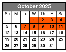 Smoke On The Mountain October Schedule