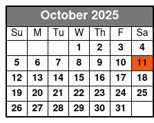 Bohemian Queen Live October Schedule