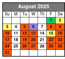 UTV Tours at Fox Creek Park August Schedule