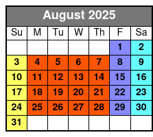 Immersive Disney Animation Experience August Schedule
