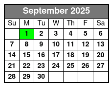 Immersive Disney Animation Experience September Schedule