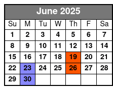 A Garth Tribute June Schedule