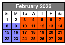 Pink Jeep Tours of Branson February Schedule