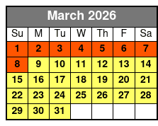 Pink Jeep Tours of Branson March Schedule