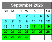 Pink Jeep Tours of Branson September Schedule