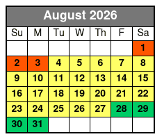 Best of Branson Pink Jeep Sunset Tour August Schedule