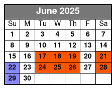 Hamners' Unbelievable Magic Variety Show June Schedule