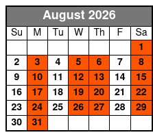 Dublin's Irish Tenors and The Celtic Ladies August Schedule