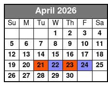 The Texas Tenors April Schedule