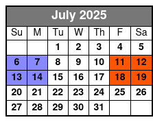 The Sons of Britches July Schedule
