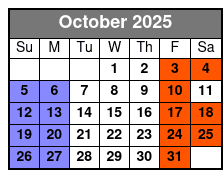 The Sons of Britches October Schedule