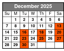 Patsy to Patsy December Schedule