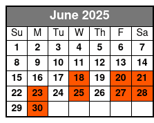 Anthems Of Rock June Schedule